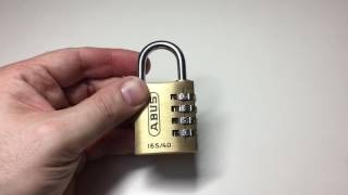 164 ABUS 16540 Combination Padlock Decoded [upl. by Ymmac]