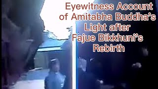 Eye Witness Account of Amitabha Buddhas Light After Bhikshuni Fajues Rebirth [upl. by Nylaf]