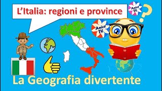 GEOGRAFIA  Alla Scoperta dellItalia Un divertente viaggio tra regioni e province [upl. by Euginom410]