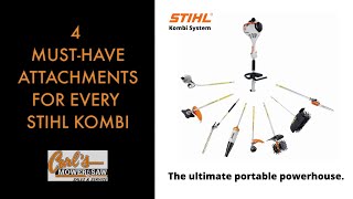 4 Must Have Stihl Kombi Attachments [upl. by Anaahs]