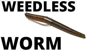 HOW TO rig a plastic worm WEEDLESS  BASS FISHING TIPS [upl. by Tana790]