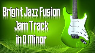 Bright Jazz Fusion Jam Track in D Minor 🎸 Guitar Backing Track [upl. by Denton69]