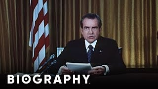 Richard Nixon  US President  Mini Bio  BIO [upl. by Aneleasor192]