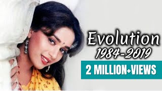 Madhuri Dixit Evolution 19842019 [upl. by Annaej]