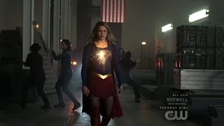 Supergirl 4x13 The Elite vs Kara and Superfriends Fight Scene [upl. by Halet]