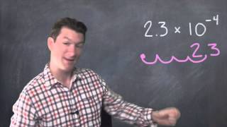 Scientific Notation with Negative Exponents  Dave May Teaches [upl. by Retseh]