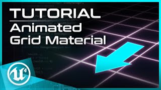 UE4 Tutorial  Animated Grid Material [upl. by Ahsiyk]