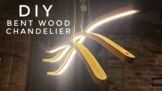 BENDING WOOD with STEAM to create an LED PENDANT LIGHT [upl. by Arick]