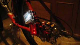 Contactless dynamo powering bike safety lights  part 2 [upl. by Llesirg]