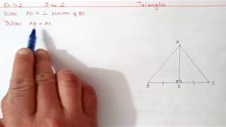 Chapter7 Ex72 Q12 Triangles  Ncert Maths Class 9  Cbse [upl. by Epuladaug]