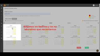 Tutorial Cómo crear un calendario laboral en Bixpe Control Horario [upl. by Leahcimauhsoj263]