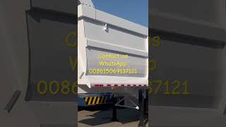 China 3 axle tipper trailer 40 tons for sale in Tanzania [upl. by Calvano]