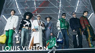 BTS at the Mens FallWinter 2021 Show  LOUIS VUITTON [upl. by Furr802]