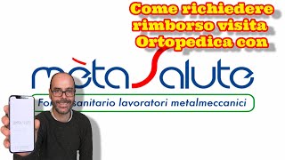 MetaSalute come richiedere il rimborso del ticket visita Ortopedica [upl. by Kaden]