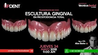 Escultura Gingival en Prostodoncia Total [upl. by Dyann]