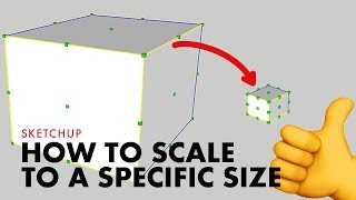 How to Scale to a Specific Size in Sketchup [upl. by Louise]