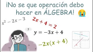 Identificar operaciones de algebra básica [upl. by Itoc173]