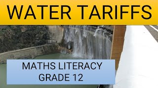 WATER TARIFFS MATHS LITERACY GRADE 12 THUNDEREDUC BY TK [upl. by Nauaj178]