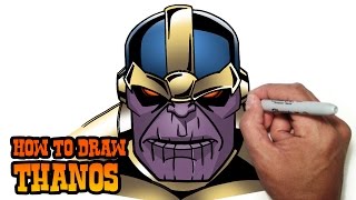 How to Draw Thanos  Avengers End Game [upl. by Berfield]