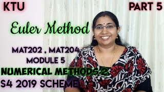 Eulers Method  Numerical Methods 2 MAT202  MAT204  Module 5 Part 5 [upl. by Chapman287]