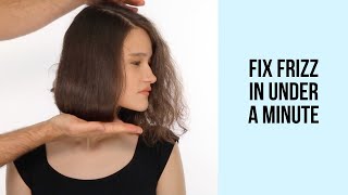 Insanely Easy Frizzy Hair Hack to Smooth Frizzy Poofy Hair [upl. by Raymond]