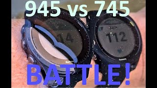 Garmin 745 vs 945 COMPARISON And InDepth Test Review of ALL the Functions amp Settings [upl. by Bodnar254]