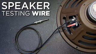 Speaker Testing Wire [upl. by Odey31]