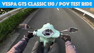 2024 Vespa GTS Classic 150  Test Ride  POV [upl. by Weitman941]