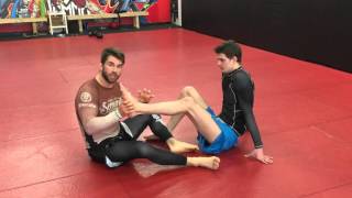 Straight Ankle Lock And Counter Against Common Escape [upl. by Concepcion106]