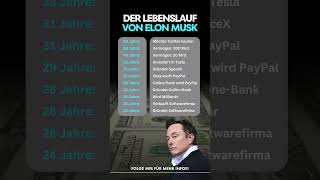 Der Lebenslauf von Elon Musk vermögensaufbau investieren [upl. by Asilim]