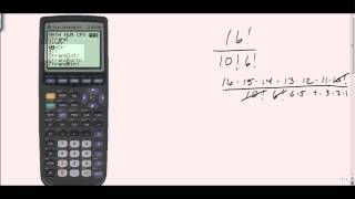 Using your calculator to find factorials [upl. by Ardnoel]