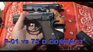 CZ P01 vs 75 D Compact PCR  some Czech alternatives to the Glock 19 [upl. by Mikahs]