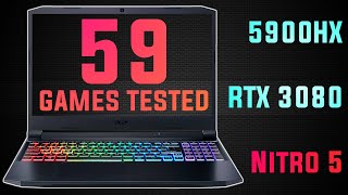 Acer Nitro 5 2021  59 Games Tested  RTX 3080 [upl. by Artie878]