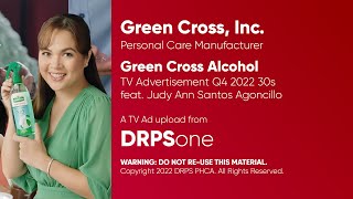 Green Cross Alcohol TV Ad Q4 2022 30s with Judy Ann SantosAgoncillo [upl. by Leoline231]