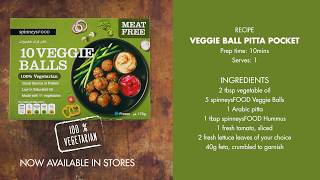 Veggie Ball Pitta Pockets  spinneysFOOD MeatFree Range [upl. by Vergil526]