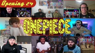 Onepiece Opening 24 Reaction Mashup [upl. by Galliett]