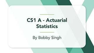 CS1A  Probability Distributions  Chapter 1  Finstat  Actuaries [upl. by Bee]