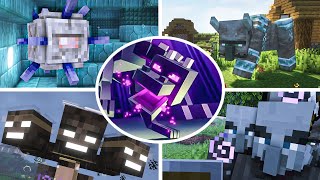 Minecraft  All Bosses Fight Gameplay [upl. by Llenrub]