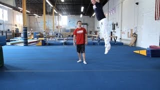 How to Do a Back Handspring Back Tuck  Gymnastics Lessons [upl. by Solim685]