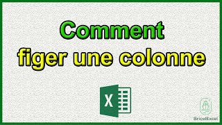 Comment figer une colonne sur excel [upl. by Enytnoel]