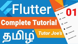 Complete Flutter Tutorial in Tamil Part 1  Mobile Application Development in Tamil [upl. by Nylorak]