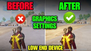 Bgmi Best Graphics Settings For Low End Device  Bgmi Best Graphics Settings For All Devices [upl. by Eicam18]