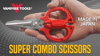 How to Use Multipurpose Scissors  Japanmade Tool supercomboscissors vampiretools [upl. by Eenwat]