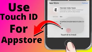 How to Use Fingerprint to Download Apps on iPhone  How to Use Touch ID to Install Apps [upl. by Anitak906]