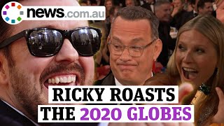 Ricky Gervais best bits at the 2020 Golden Globes [upl. by Tay798]