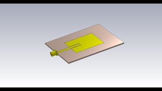 How to design a simple Microstrip Patch Antenna in CST  Antenna design using CST [upl. by Nefen]