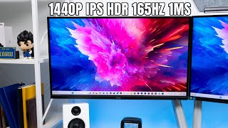 Pixio Px277 Pro Gaming Monitor Review  Affordable Gaming Monitor 1440p IPS 165hz 1MS HDR [upl. by Ahseem]