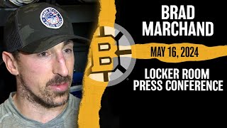 Bruins Brad Marchand Says Injuries quotPart Of Playoff Hockeyquot While Discussing Sam Bennetts Late Hit [upl. by Norling]