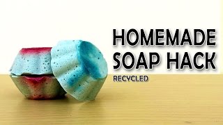 Homemade soap from old soap bars  What the hack 20 [upl. by Gnort366]