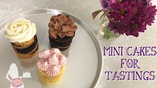 How To Make Mini Cakes Tasting Cakes [upl. by Aitat267]